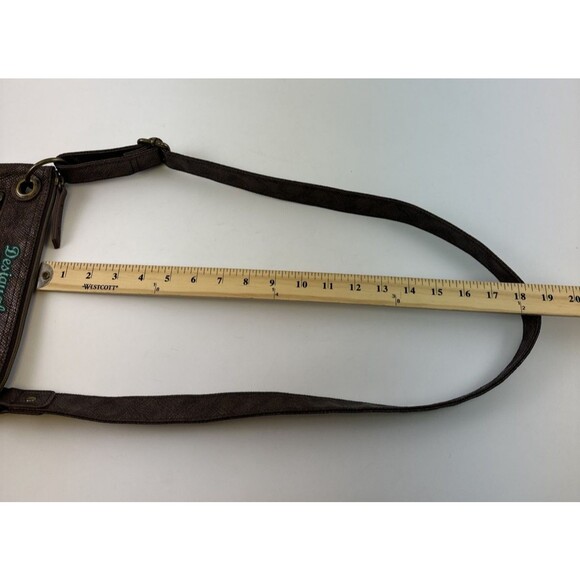 Desigual Patchwork Floral Crossbody Purse Bag Multicolored Faux Leather Zip - Picture 16 of 16